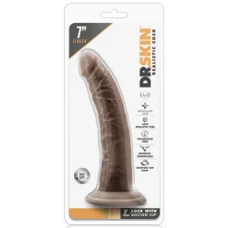 Dr. Skin Gode réaliste Cock Long Dr Skin 17 x 4cm Marron